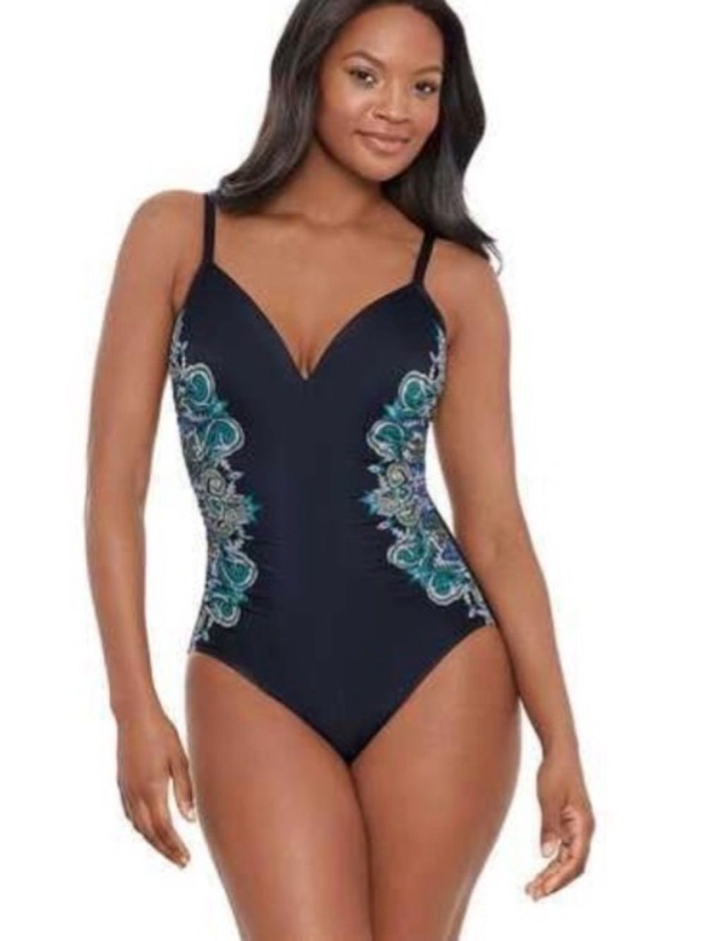 🆕 Miraclesuit Precioso Temptation Tummy Control One Piece Swimsuit size 16